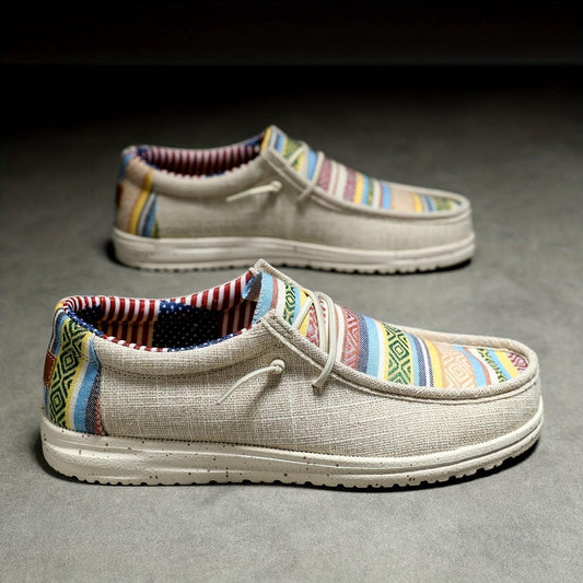 Men's Loafer Shoes With Decorative Shoelaces Comfy Non slip - Bedrott