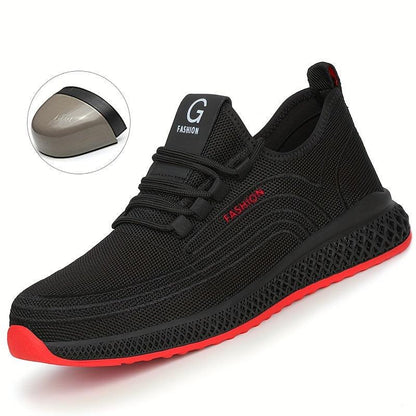 Men's Work Safety Shoes Puncture Proof Anti skid Steel Toe - Bedrott